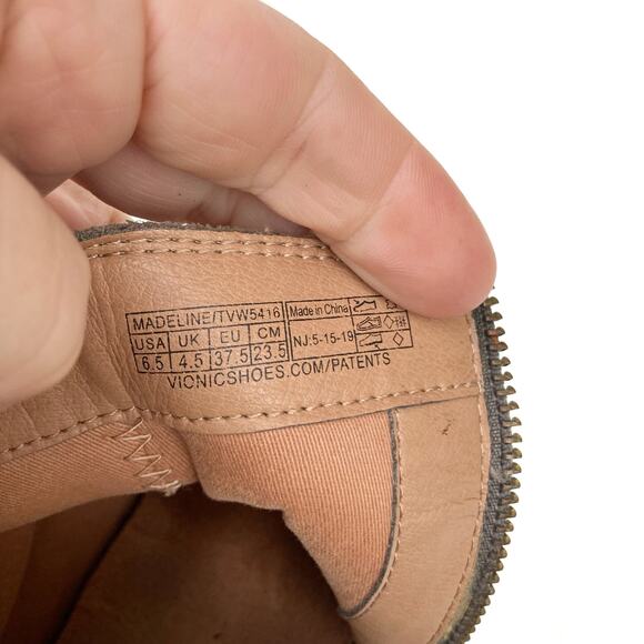 Vionic Madeline Bootie Taupe Suede Comfort Arch Support Zip Ankle Boots  Western - Picture 7 of 16